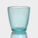 Low glass glass "Concept Straypi", 250 ml, turquoise color