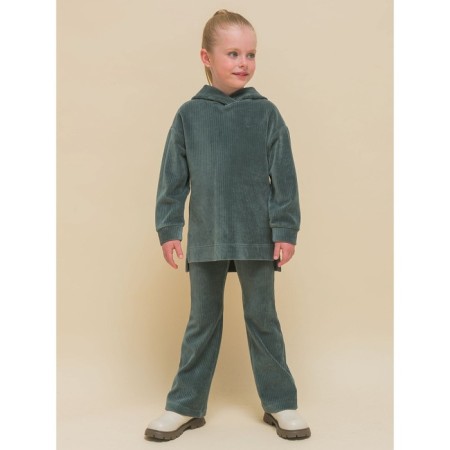 Sweatshirt for girls, height 104 cm, khaki color-10