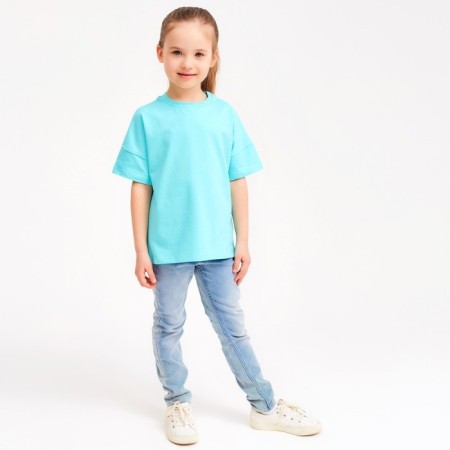 T -shirt Children's Minaku: Basic Line Kids Blue Color, Height 104-1