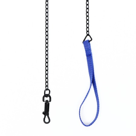 Metal leash, 120 cm x 1.6 mm, black-2