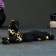 Figure "Cat Bagira Lying" Black Black 7x27x10cm