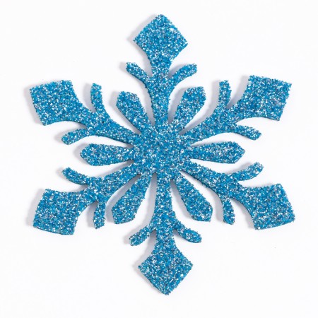 Decor "Snowflakes", set of 9 pcs., Blue color-2
