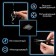 Bilateral self -adhesive tundra holders, 33.5x33.5 mm, transparent, 4 pcs.