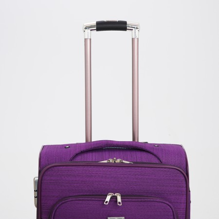 Small 24 suitcase "on lightning, code castle, with extension, purple color-5