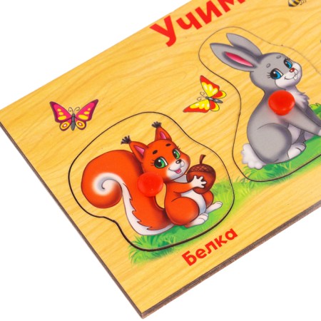 Frame - liner "Learning forest animals", 5 elements-4