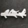 Suspension decor - hanger "twig with three birds" white