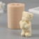 Silicone Mold "Bear with a toy" 4,5x4x7.5 cm mix