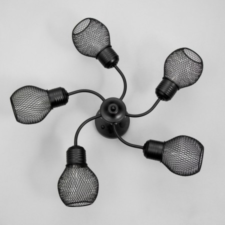 Chandelier 2718/5 E27 40W Black 58x58x28 cm Bayerlux-4