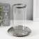 Ceramics candlestick, glass for 1 candle "True" d = 8 cm silver 14.5x14.5x17.5 cm