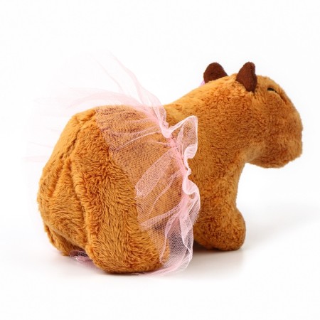 Soft toy "Capybara. With a flower ", 11 cm-2