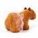 Soft toy "Capybara. With a flower ", 11 cm