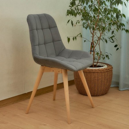 Dining stool Polini Home Verona SD, color gray-natural color-7