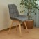 Dining stool Polini Home Verona SD, color gray-natural color