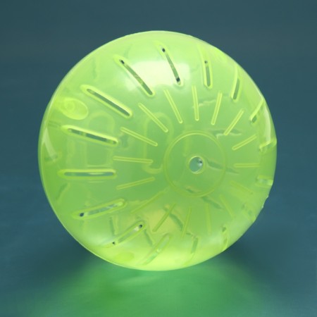 Ball for rodents on a plastic base, 12 cm, mix of flowers-7