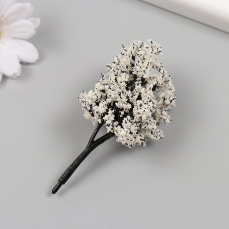 Artificial plant for creativity plastic "Snow tree" 8 cm-1