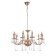 Sandra chandelier 10he14 40W gold 62x62x32 cm