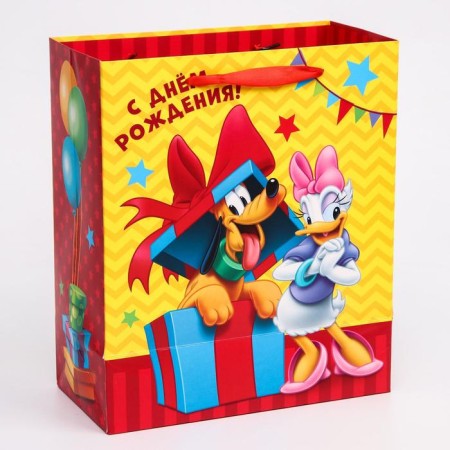 Gift package "Happy Birthday!" 23x27x11.5 cm, packaging, Mickey Mouse-1