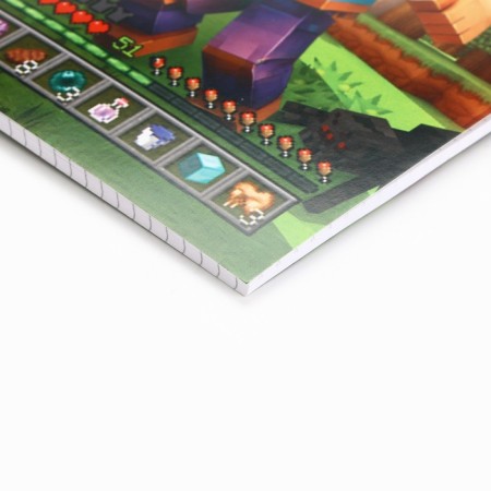 Notepad A5, 40 l. Cardboard cover. "Pixels"-2
