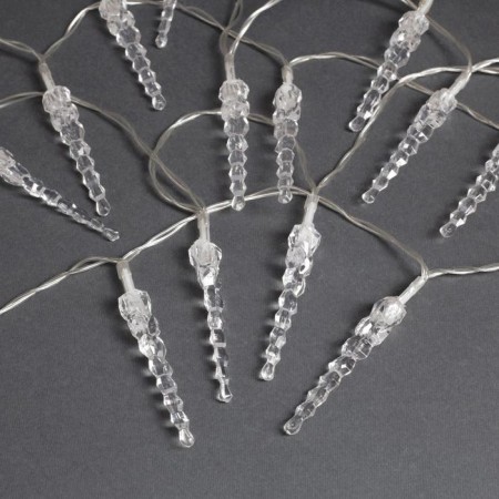 Garland “thread” 3 m with nozzles “icicles 7.5 cm”, ip20, transparent thread, 20 LED, glow of multi (RG/RB), blinking, USB-1