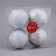 Set of balls plastic D-8 cm, 4 pcs "Fog" blue
