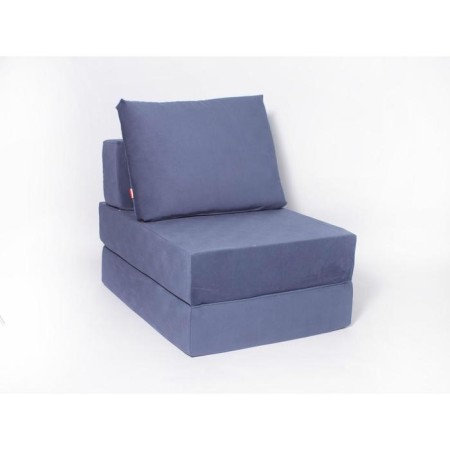 Armchair-bed "Octa", size 75x100 cm, blueberry color, velor
