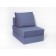 Armchair-bed "Octa", size 75x100 cm, blueberry color, velor