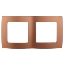 Switch frame for 2 posts, era12, copper