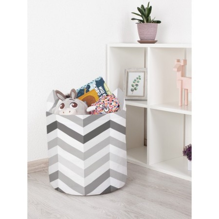 Basket for toys "Classic zigzags, size 35x35 cm