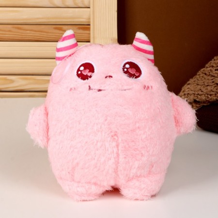 Soft toy "Monster", 20 cm, pink color-1