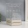 Casket for jewelry plastic "Column" 24.5x13x13.5 cm