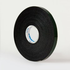 Bilateral tape ABRO BE-8MM-5M, on a foamed basis, heat-resistant, black, 8 mm x 5 m