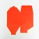 The box is folding, square, red, 12 x 12 x 12 cm,