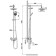 Shower system D&K DA1384701E09, two -talent, chrome