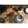 Defense board for serving with ADELICA handle, 36 × 14.5 × 2 cm, dark grab