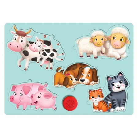 Wooden puzzle with the chip "Where is my mother?"