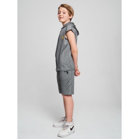 Sports suit for a boy, height 152 cm, light gray color-1