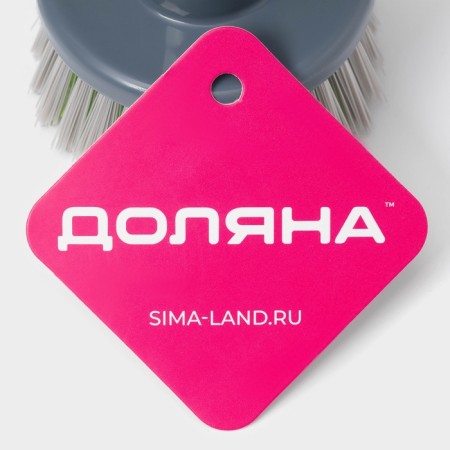 Brush for dishes with a high handle of the cylinder, 7 × 13 cm, color mix-4