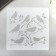 Stencil plastic "Birds on branches" 13x13 cm