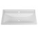 Uperwood Family shell, half -around, 100 cm, rectangular, white