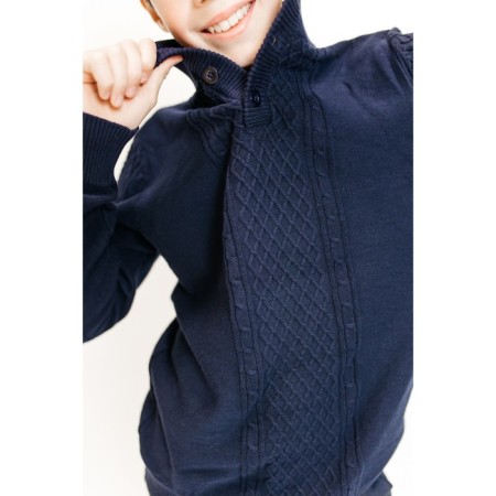 Jumper for boys, height 110-116 cm, dark blue color-9
