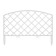Decorative fence, 35 × 220 cm, 5 sections, plastic, white, Romanika, Greengo