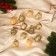 Set of balls plastic D-4 cm, 12 pcs "Melody" Ornament Brills, Gold