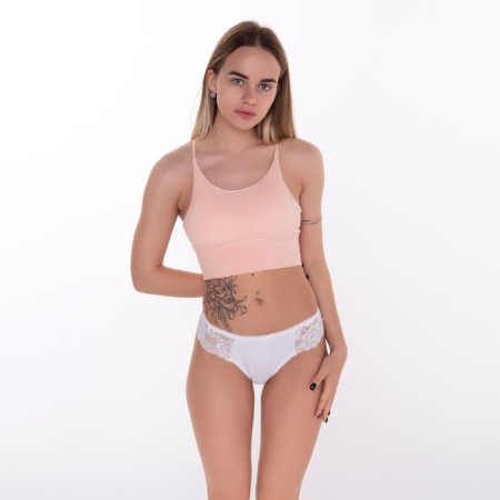 Panties female thongs, white color (Bianco), size 44 (s)-1