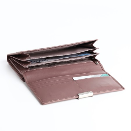 Women's wallet on a magnet, powder color-4