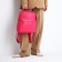 Women's backpack made of artificial leather with lightning, 2 pockets, color fuchsia