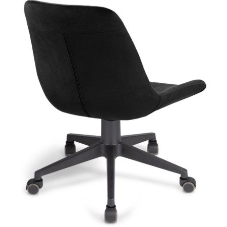 Computer chair Kelmi 1 plastic/velor, black/black 51x61x78 cm-4