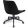 Computer chair Kelmi 1 plastic/velor, black/black 51x61x78 cm