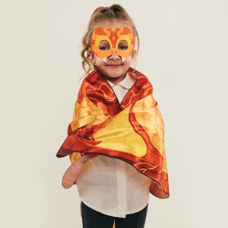 Carnival mask "cool snake" color red-4