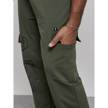 Joggers men's, size 54, khaki color-13