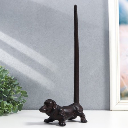 Souvenir cast iron stand for towels "Dog" 30x7x14 cm